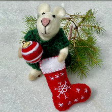 Load image into Gallery viewer, Felted Mouse Holiday Friends Collection