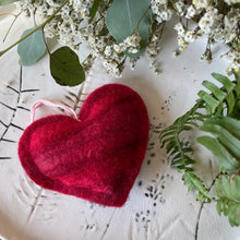 Load image into Gallery viewer, Felted Heart Soap Sachet - Multiple Color & Scent Choices