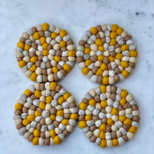 Load image into Gallery viewer, Felt Ball Coasters - Set of 2