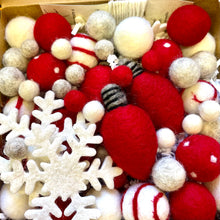 Load image into Gallery viewer, Holiday Lights Wool Garland - Finished Garland or Kit