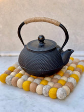 Load image into Gallery viewer, Felt Ball Trivets - Goldenrod