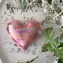 Load image into Gallery viewer, Felted Heart Soap Sachet - Multiple Color & Scent Choices