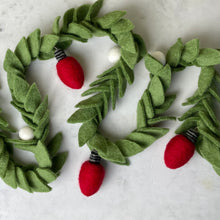 Load image into Gallery viewer, Laurel Leaf Wool Garland