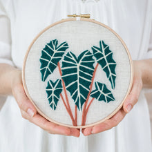 Load image into Gallery viewer, Painting With Wool Needle Felting Kit - Alocasia Plant