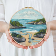 Load image into Gallery viewer, Painting With Wool Needle Felting Kit - Coastal Waters