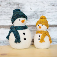 Load image into Gallery viewer, Snowmen Needle Felting Kit