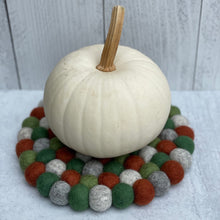 Load image into Gallery viewer, Felt Ball Trivets - Autumn Leaves