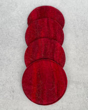 Load image into Gallery viewer, Individual Holiday Felted Wool Coasters