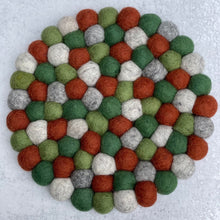 Load image into Gallery viewer, Felt Ball Trivets - Autumn Leaves