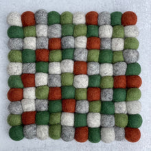 Load image into Gallery viewer, Felt Ball Trivets - Autumn Leaves