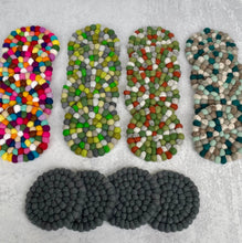 Load image into Gallery viewer, Felt Ball Coasters - Set of 2