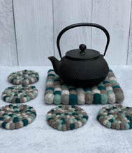 Load image into Gallery viewer, Felt Ball Trivets - Mountain Lake