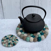 Load image into Gallery viewer, Felt Ball Trivets - Mountain Lake