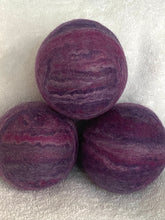 Load image into Gallery viewer, Single Merino Wool Felted Dryer Ball - Purple Stripe