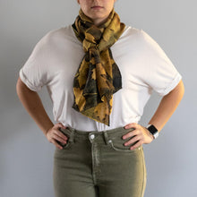 Load image into Gallery viewer, Botanical Dyed Silk Wool Blend Shawl- One of a kind