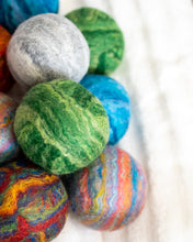 Load image into Gallery viewer, Single Merino Wool Felted Dryer Ball - White Solid