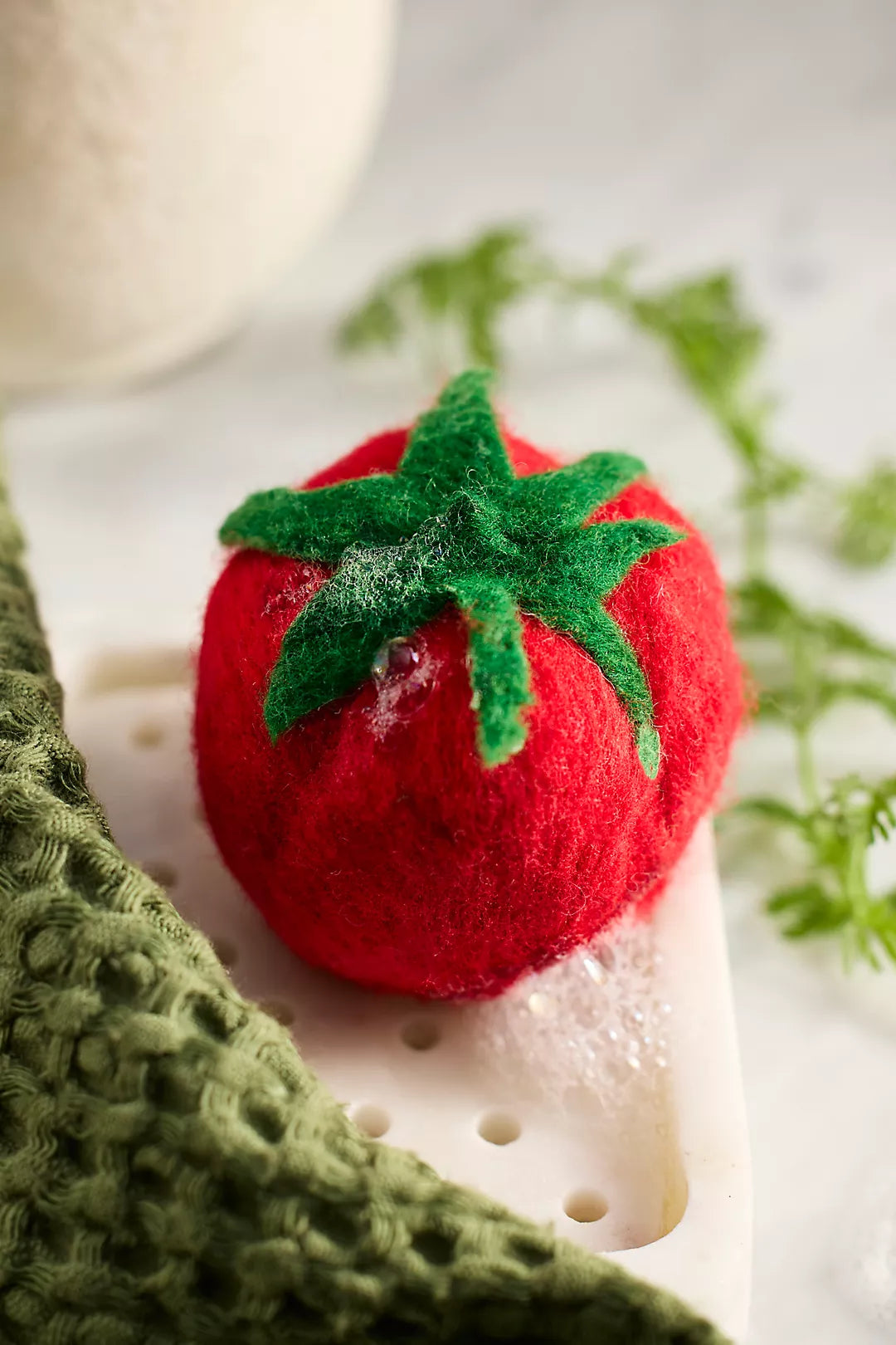 Tomato Felted Soap