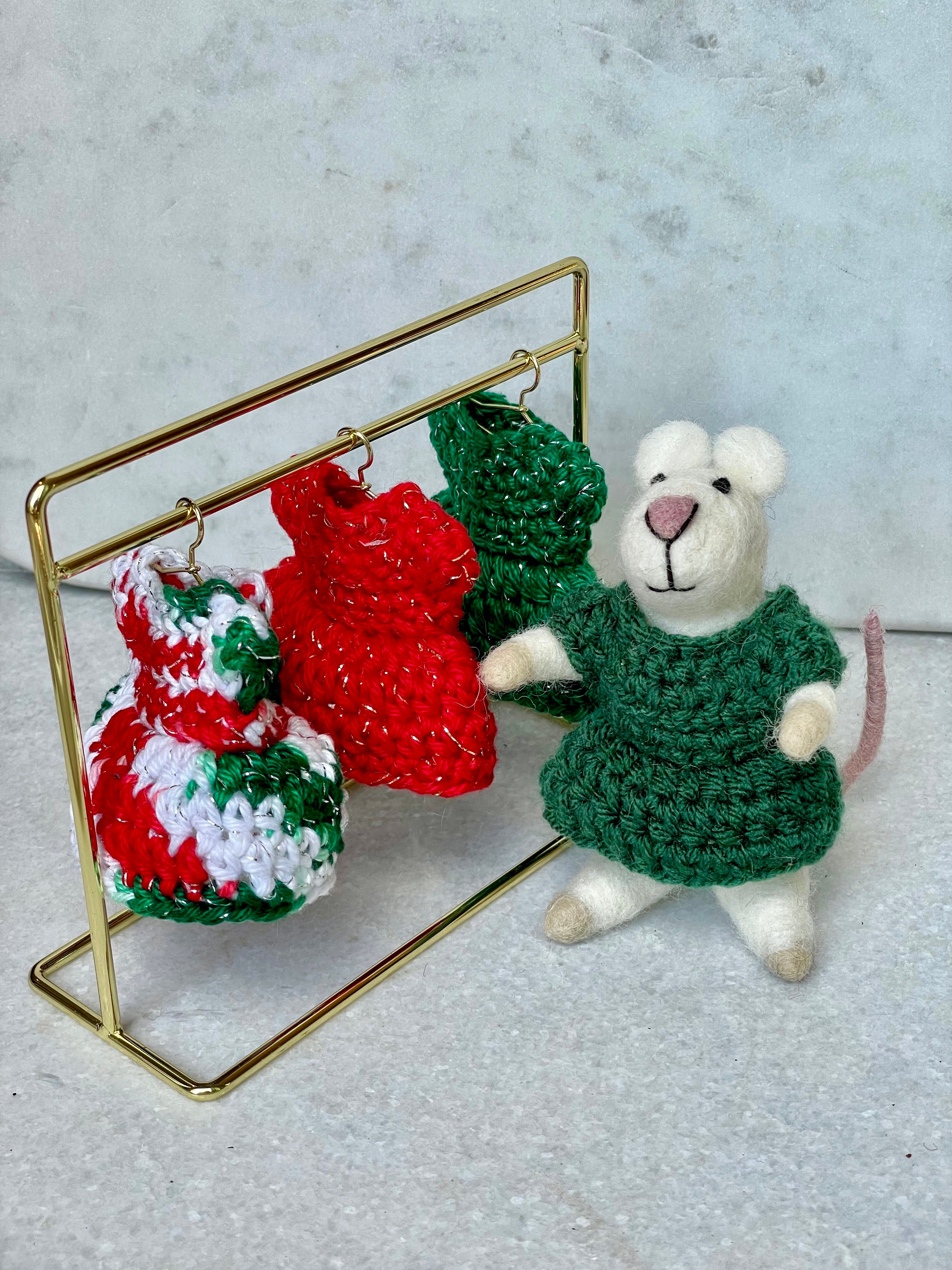 Felted Mouse Holiday Friends Collection