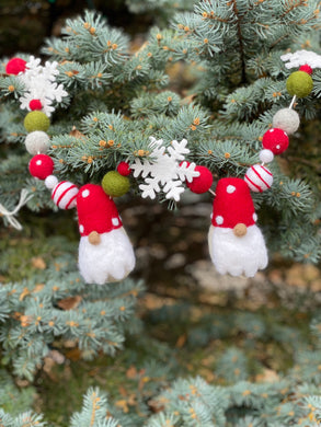 Gnome Wool Garland - Finished Garland or Kit