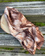 Hand-Dyed Silk Scarf, One of a Kind