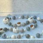 Gray Fall Wool Garland