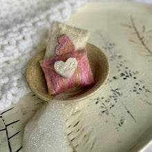 Load image into Gallery viewer, Mini Love Letters Felted Soap Sachets- Set of 2
