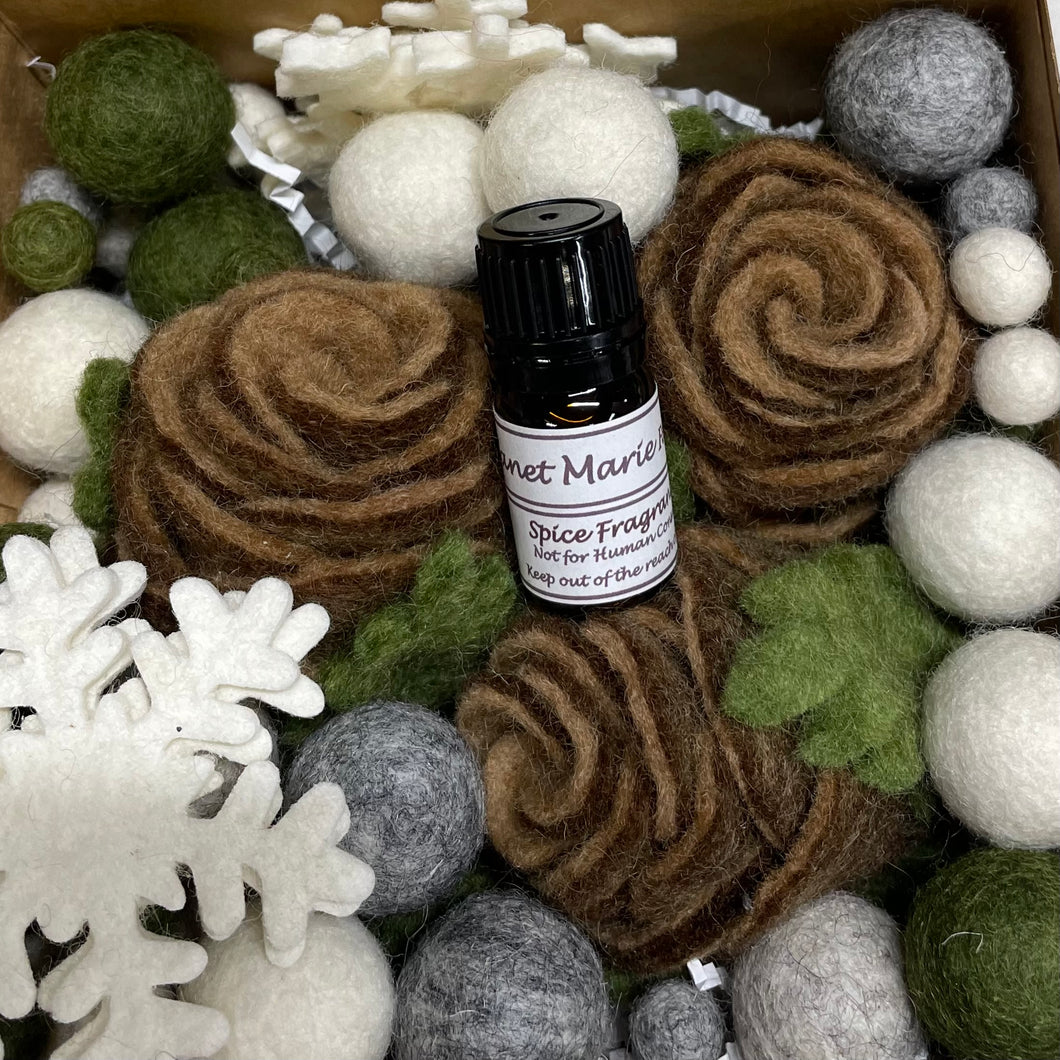 Winter Pine Felt Potpourri Sets - Multiple Scents