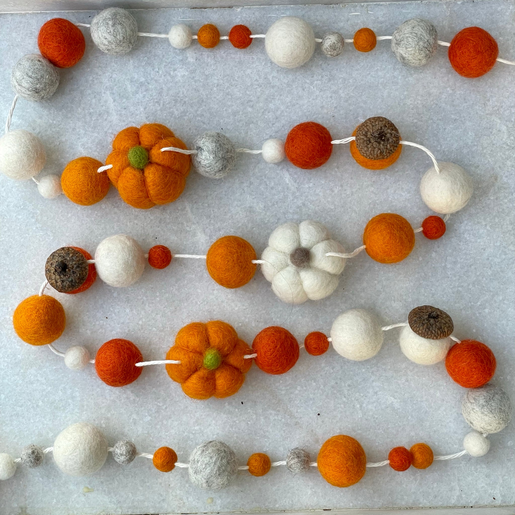 Needle Felt Kit - Pumpkin Garland Needle Felt Kit - Pumpkin Garland