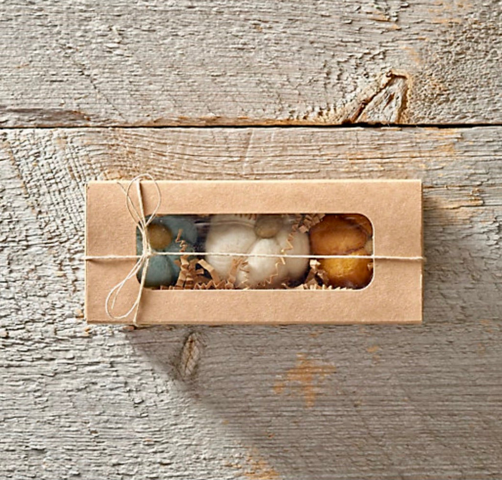 Pumpkin Felted Soaps -Set of 3 - Mini