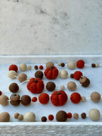 Pumpkin Spice Wool Garland