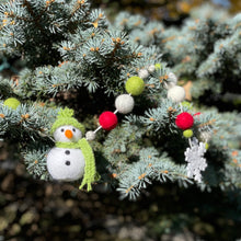 Load image into Gallery viewer, Green Snowman Garland