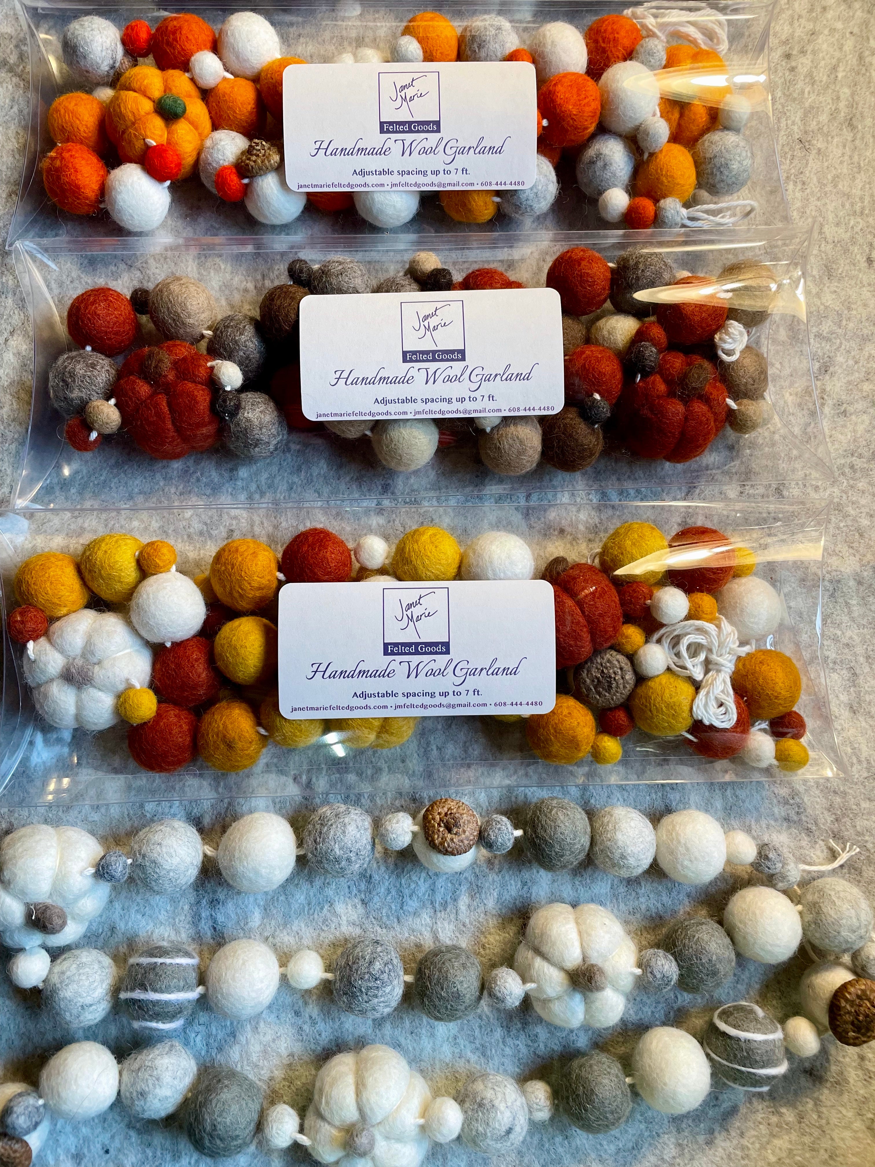 Spiced Cider Wool Garland
