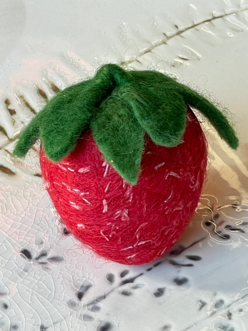 Strawberry Felted Soap