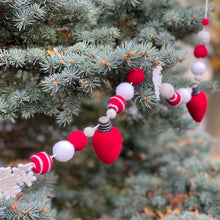 Load image into Gallery viewer, Holiday Lights Wool Garland - Finished Garland or Kit