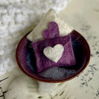 Mini Love Letters Felted Soap Sachets- Set of 2