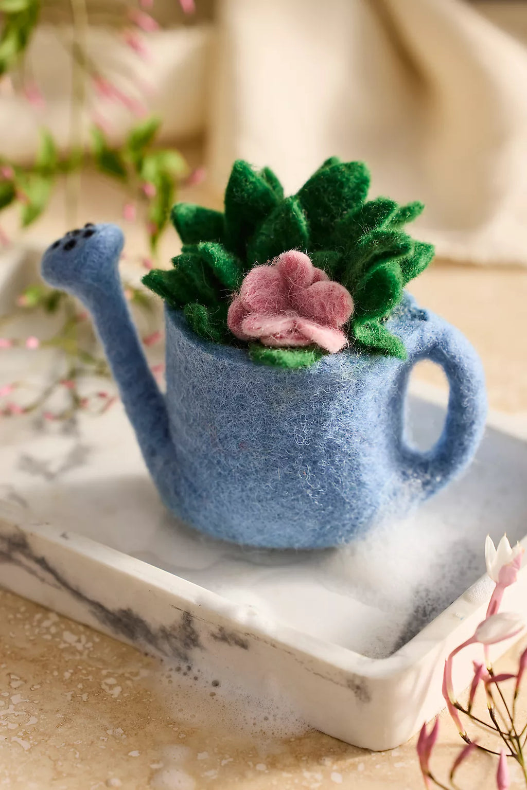 Watering Can Felted Soap