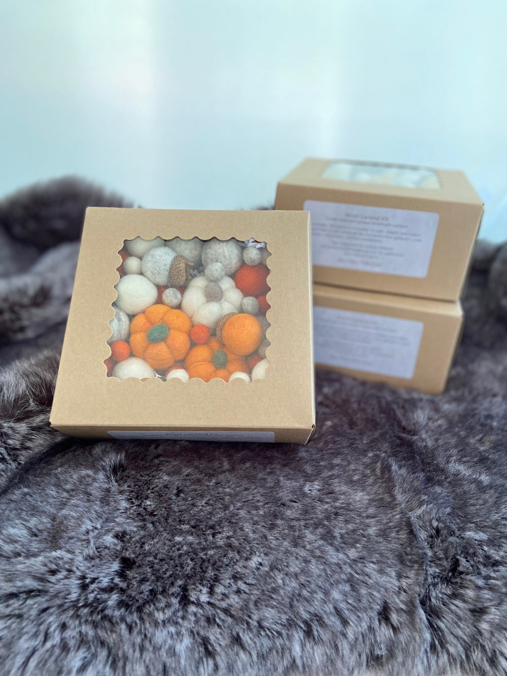 DIY Orange Pumpkin Garland Kit