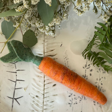 Felted Carrot Soaps