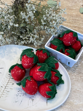 Strawberry Felted Soap