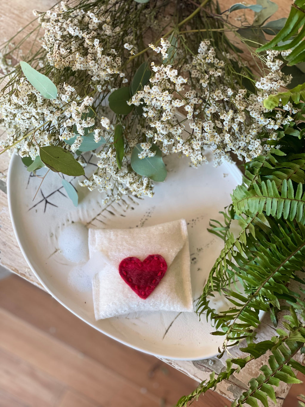 Love Letter Felted Soap Sachets - Multiple Scents & Colors