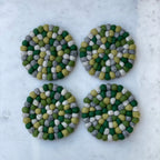Felt Ball Coasters - Set of 2