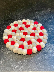 Felt Ball Coasters - Set of 2