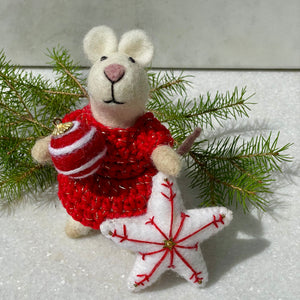 Felted Mouse Holiday Friends Collection