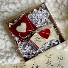 Load image into Gallery viewer, Mini Love Letters Felted Soap Sachets- Set of 2