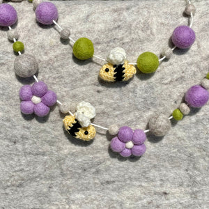Bee Garland - Lavender