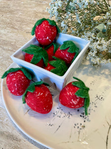 Strawberry Felted Soap