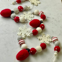 Load image into Gallery viewer, Holiday Lights Wool Garland