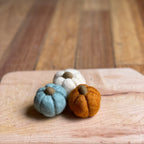 Pumpkin Felted Soaps -Set of 3 - Mini