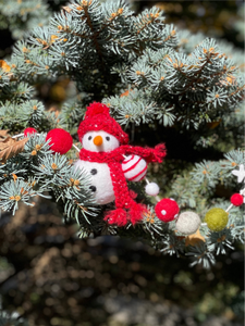 Red Snowman Garland