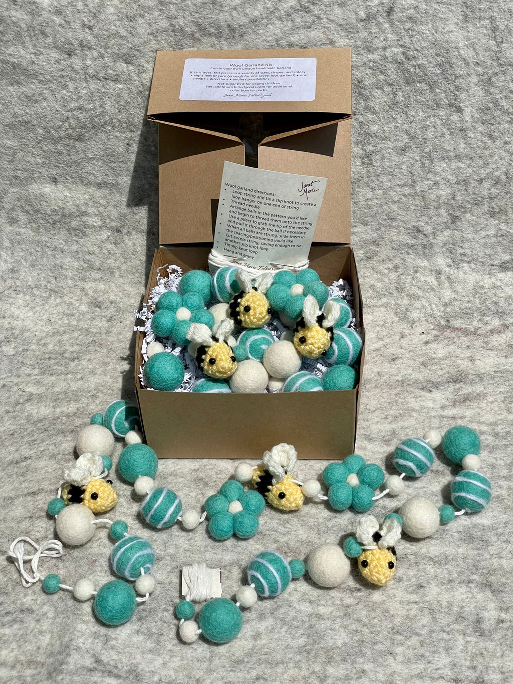 DIY Bee Garland Kit